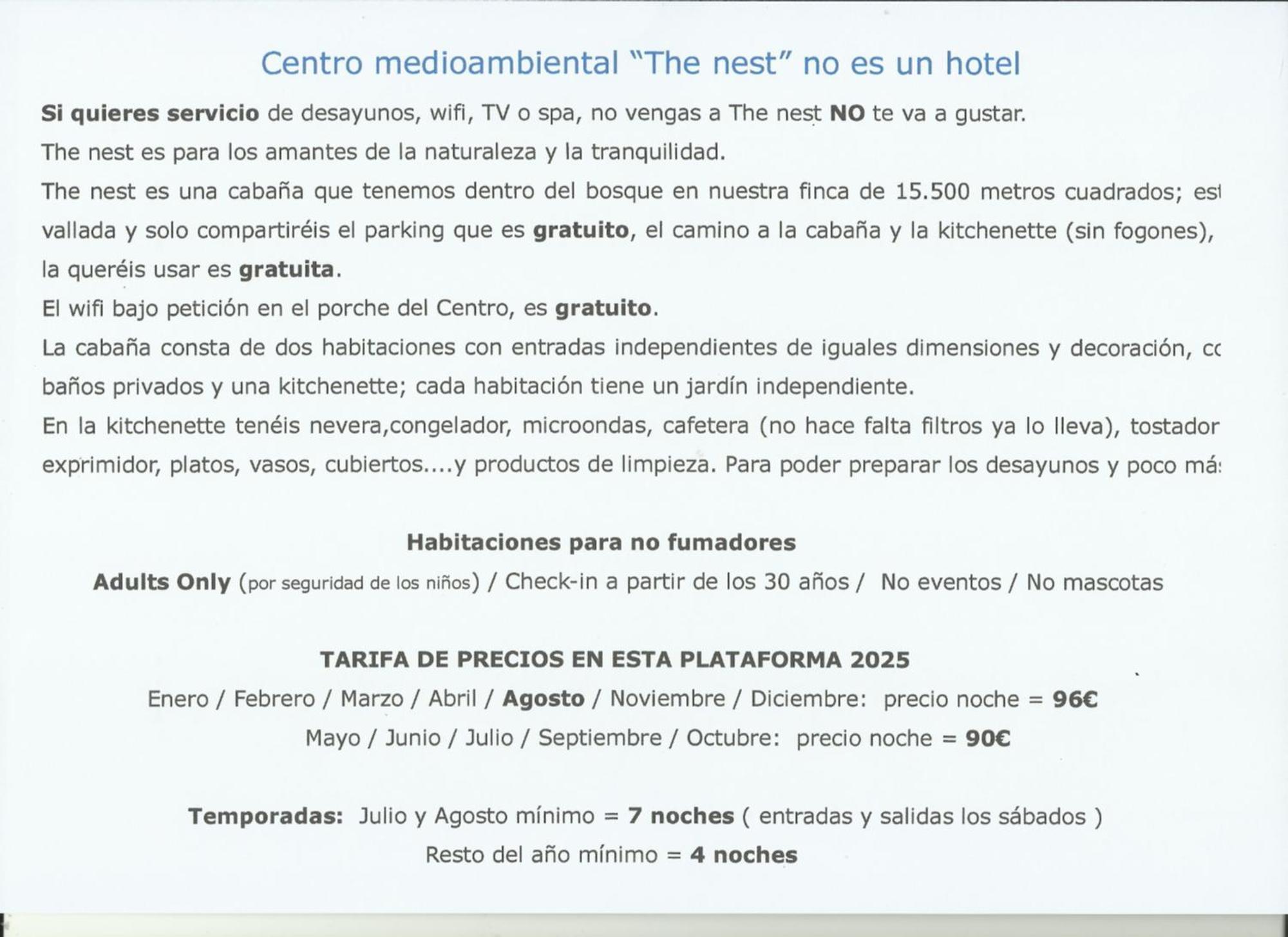 Pensjonat Centro Medioambiental The Nest - Adults Only El Plano Zewnętrze zdjęcie